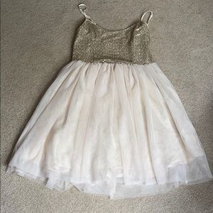 gold/Champagne Dress XS